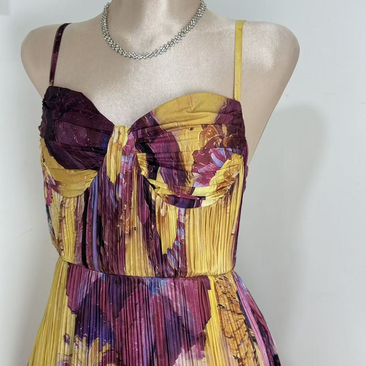 A-line dress with a waistline feature