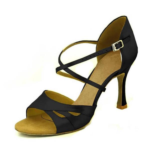 Women's Satin 9cm Ballroom Dance Shoes/Latin Shoes