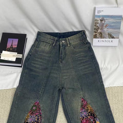 Old Washed Denim Jeans