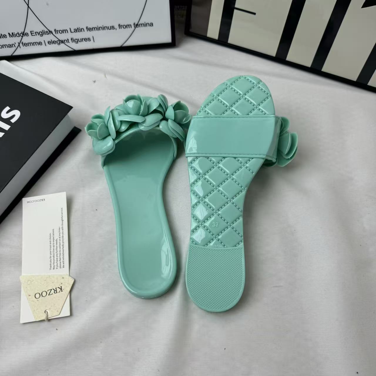 Camellia Flower One-Piece Shoes