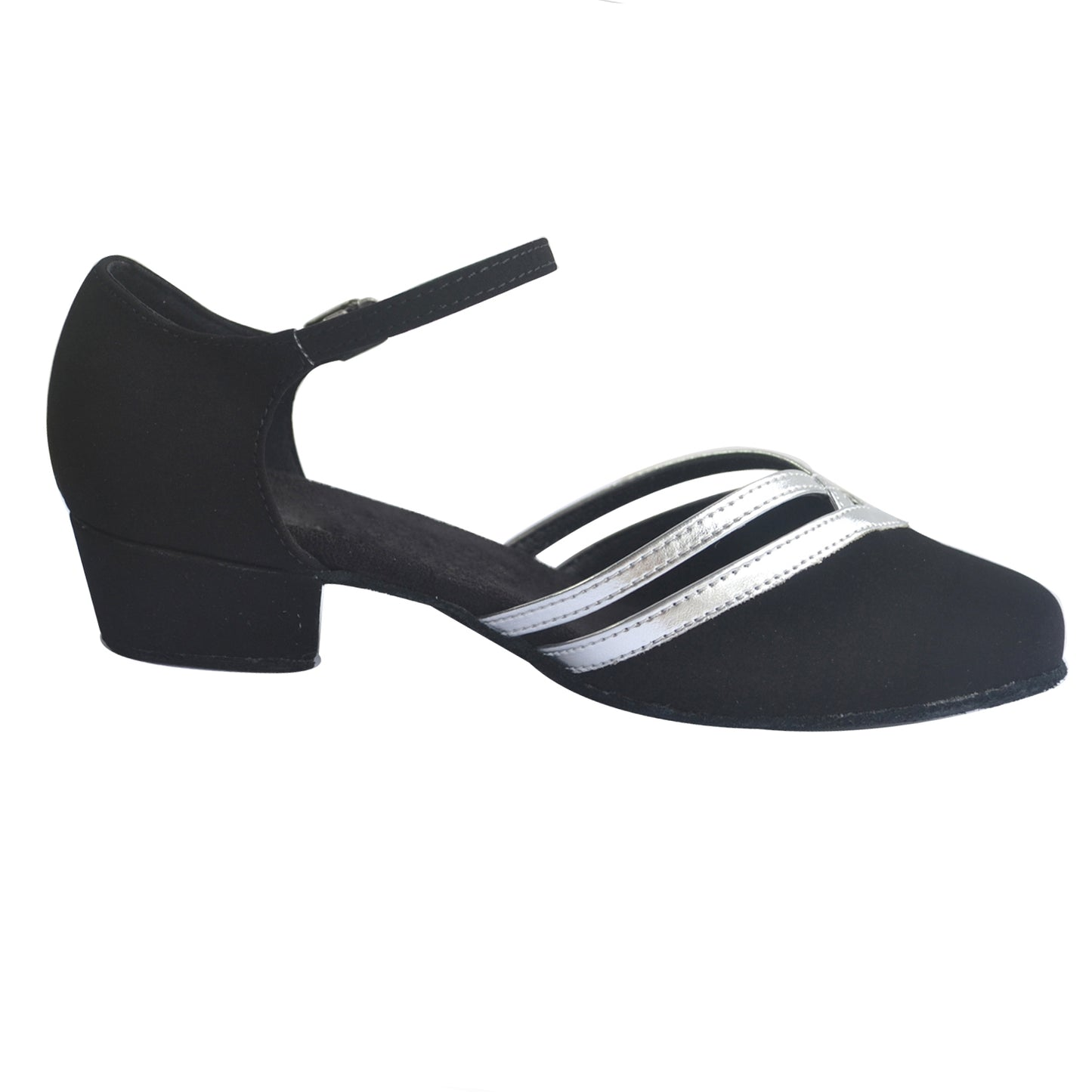 Women's Black Suede 3.5cm Heels Ballroom Dance Shoes Swing Dance Shoes