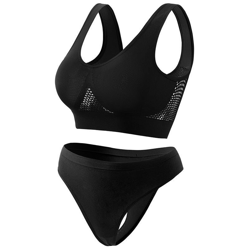 Breathable and comfortable sports bra set