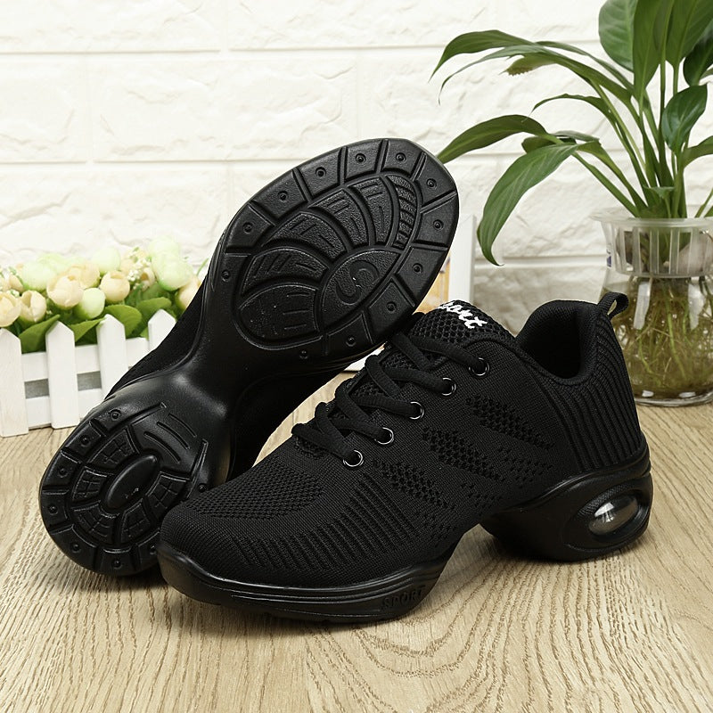 Women's 4.5cm Dance Sneakers Party Training Performance Professional Dance Shoes JazDance