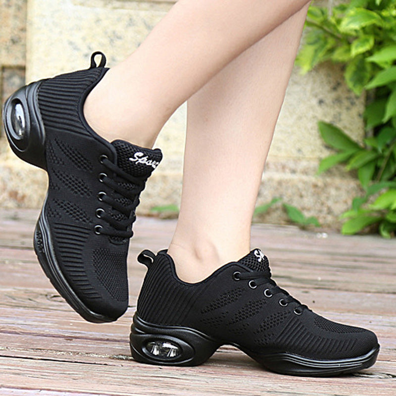 Women's 4.5cm Dance Sneakers Party Training Performance Professional Dance Shoes JazDance