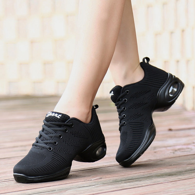 Women's 4.5cm Dance Sneakers Party Training Performance Professional Dance Shoes JazDance