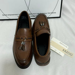 Casual Leather Shoes with Rubber Soles