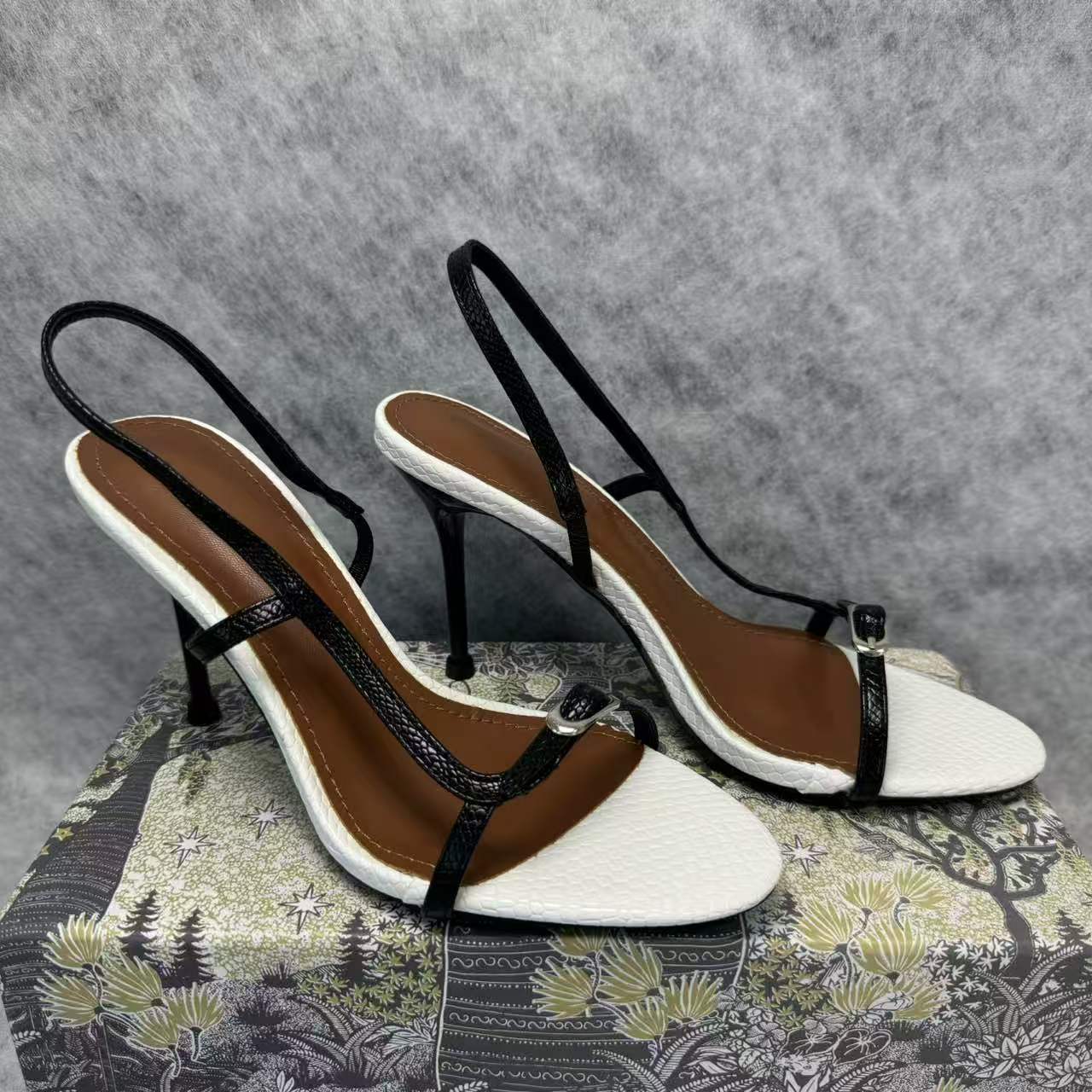 High-top low-cut thick-soled leather shoes