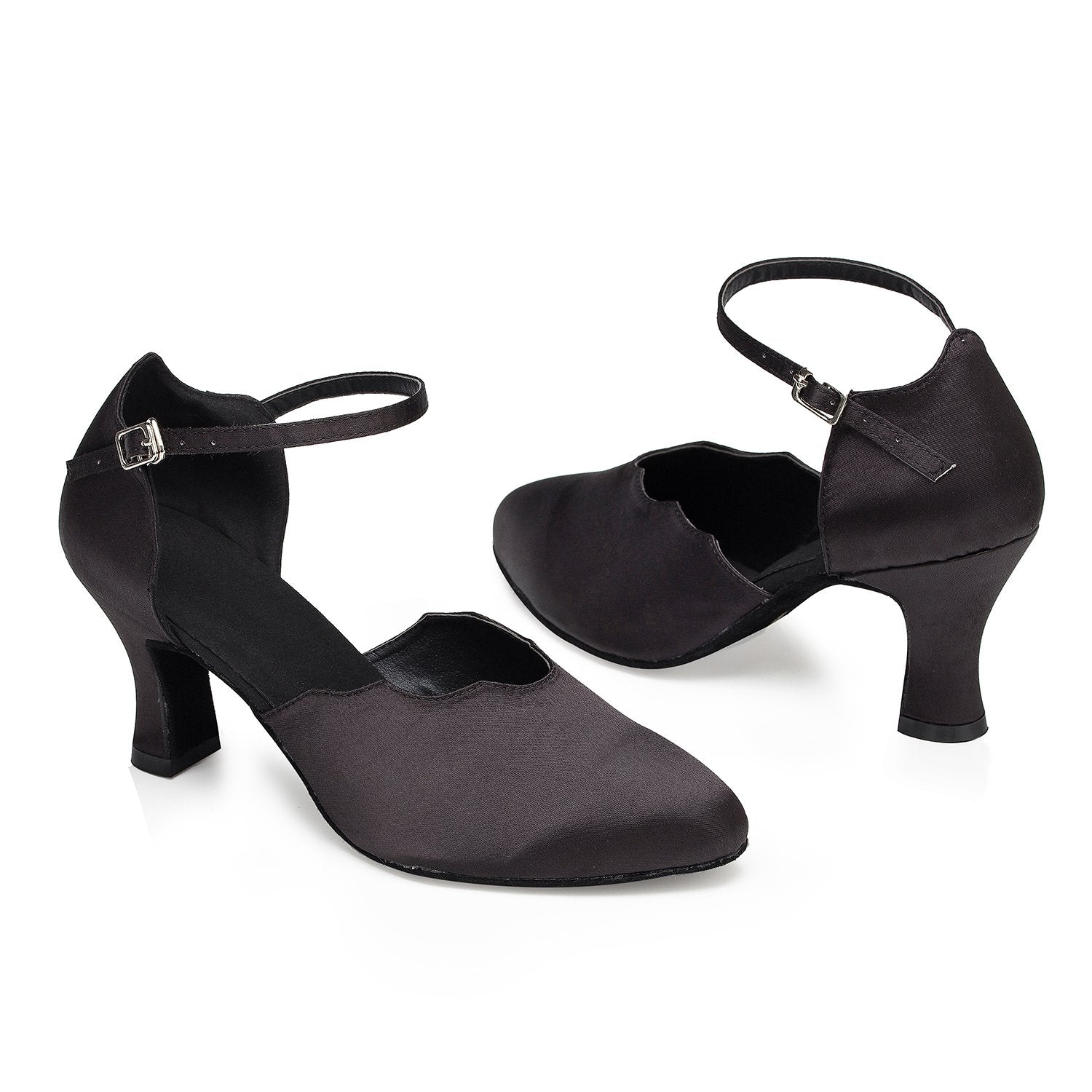 Women's Satin Customized Heel Ballroom Dance Shoes Modern Dance Shoes