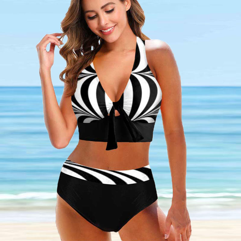 Plus Size Two Pieces Bikini Set Swimsuit Female Women Beachwear Swimwear Bathing Suit 5XL