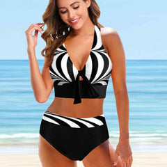Plus Size Two Pieces Bikini Set Swimsuit Female Women Beachwear Swimwear Bathing Suit 5XL