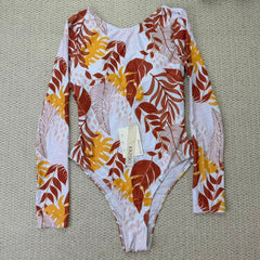 Printed sequin necktie swimming suit set