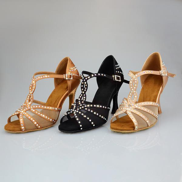 Women's Leatherette Customized Heel Ballroom Dance Shoes Salsa Latin Dance Shoes