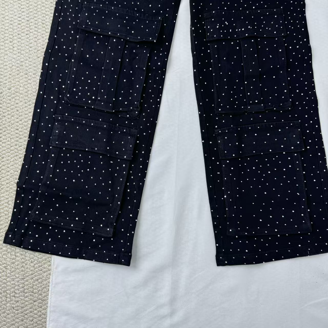 High-Waisted Starry Sky Jeans