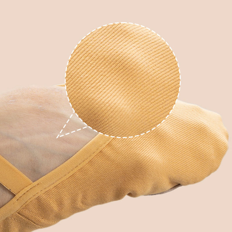 Women's Canvas Split-Sole Ballet Shoes