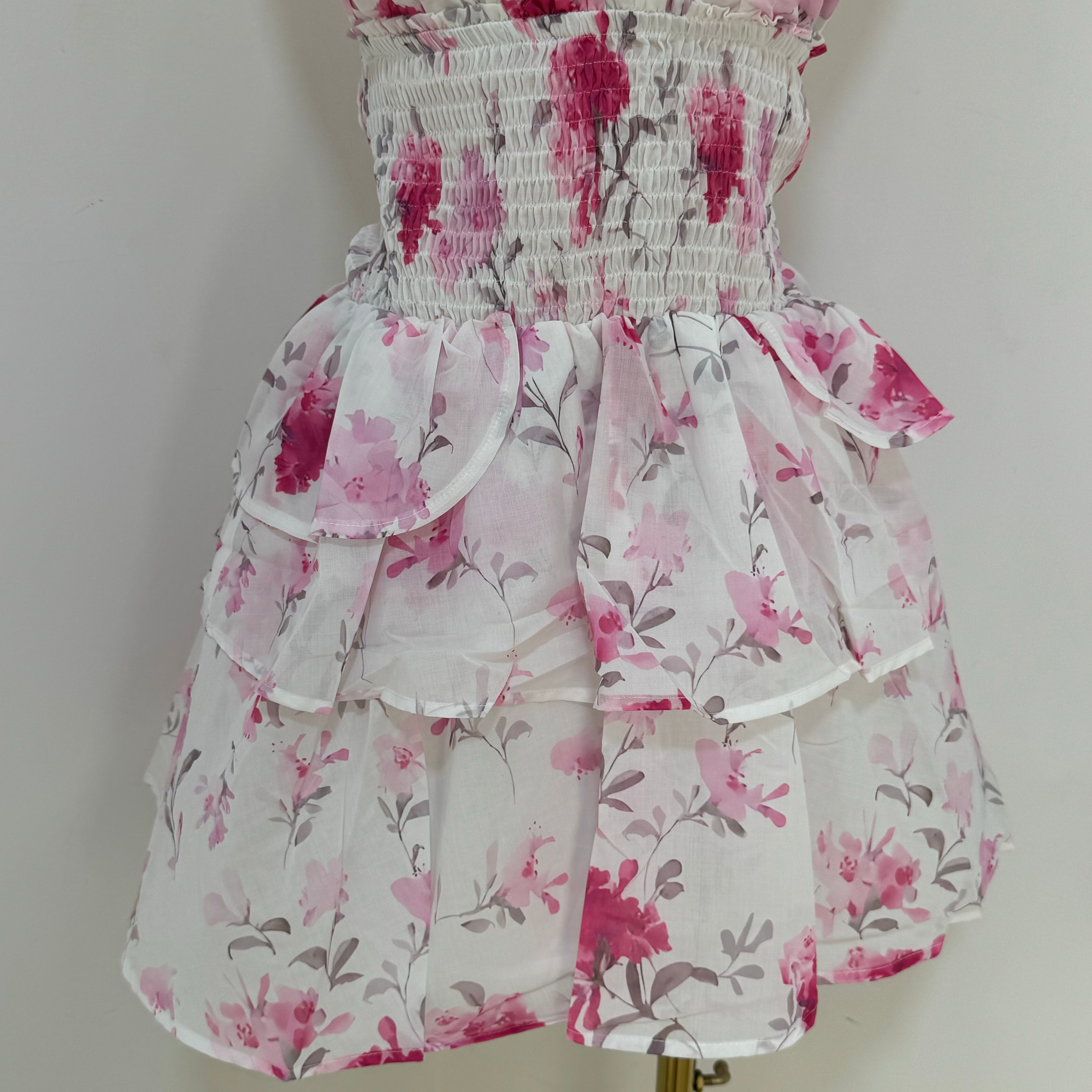 Halter-neck Floral Dress
