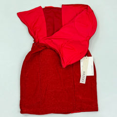 Form-fitting slimming plunging-neck dress