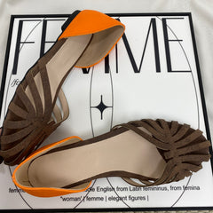 Casual Flat-Heeled Oversized Sandals