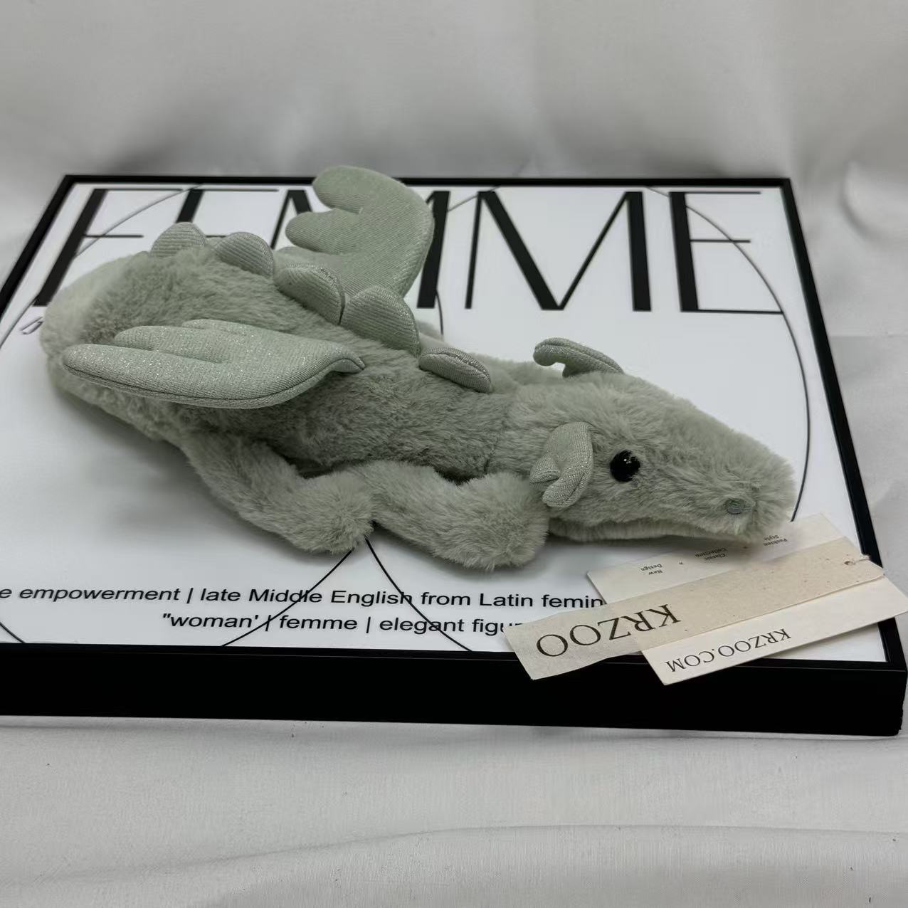 Plush snow dragon figurine of Sky Dragon