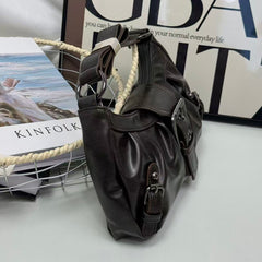 PU leather single-shoulder handbag