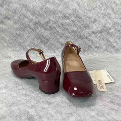 Leather upper platform flat-heeled sandal
