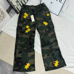 Star-Print Camouflage Utility Jeans