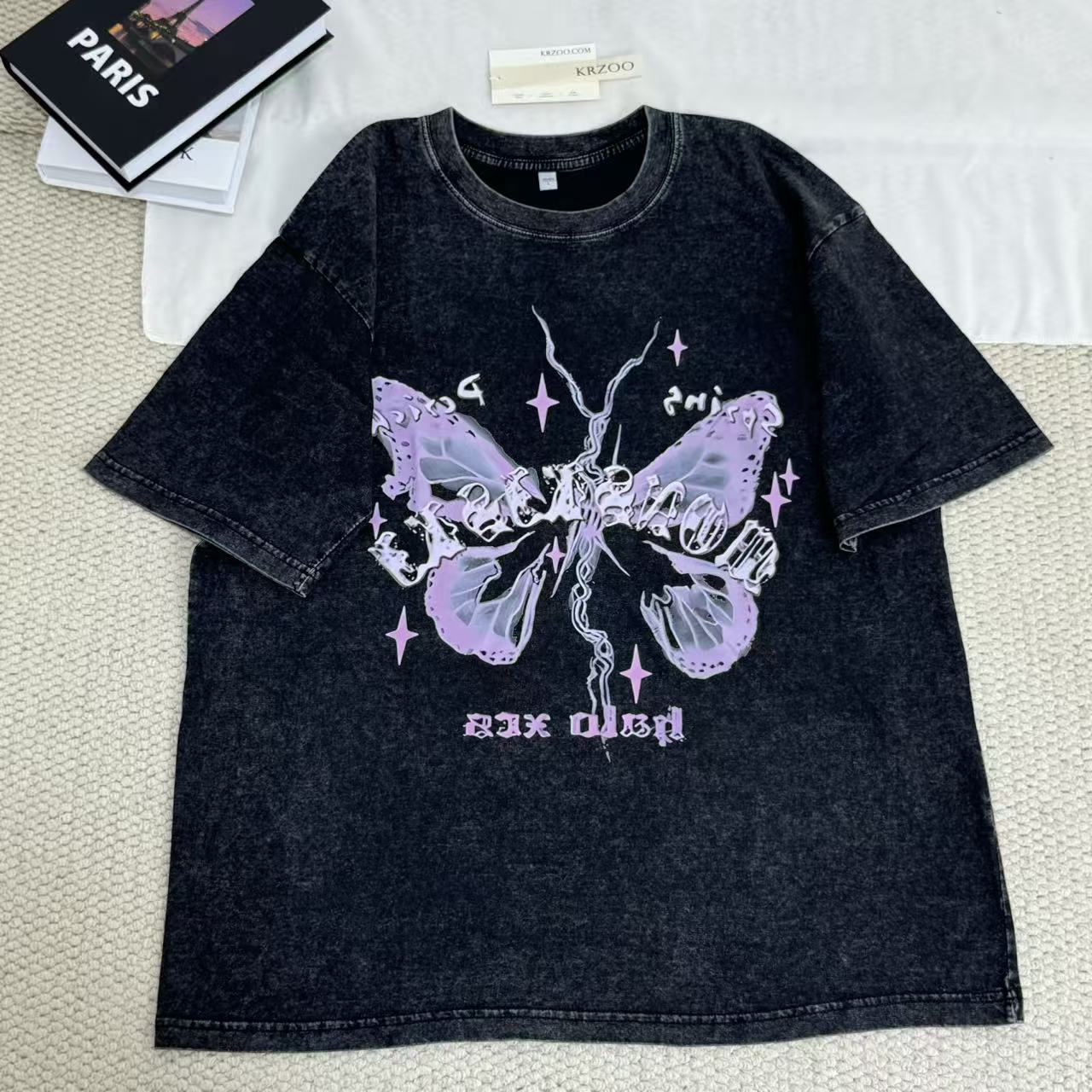 Printed Washed Vintage T-Shirt