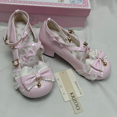 Bell-shaped bow Loliita platform shoes