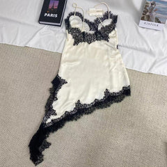 Elegant Lace Asymmetrical Dress