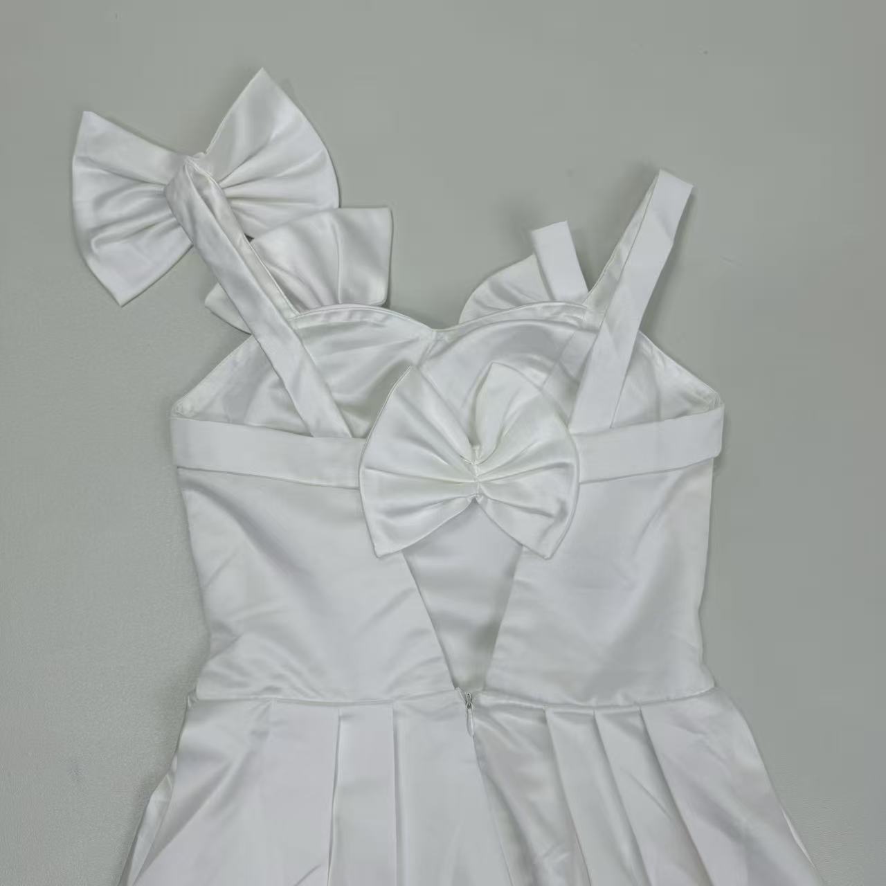 White French-style evening dress