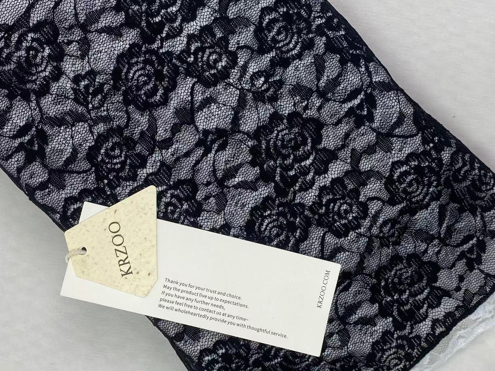 Two-color lace jacquard bandeau top