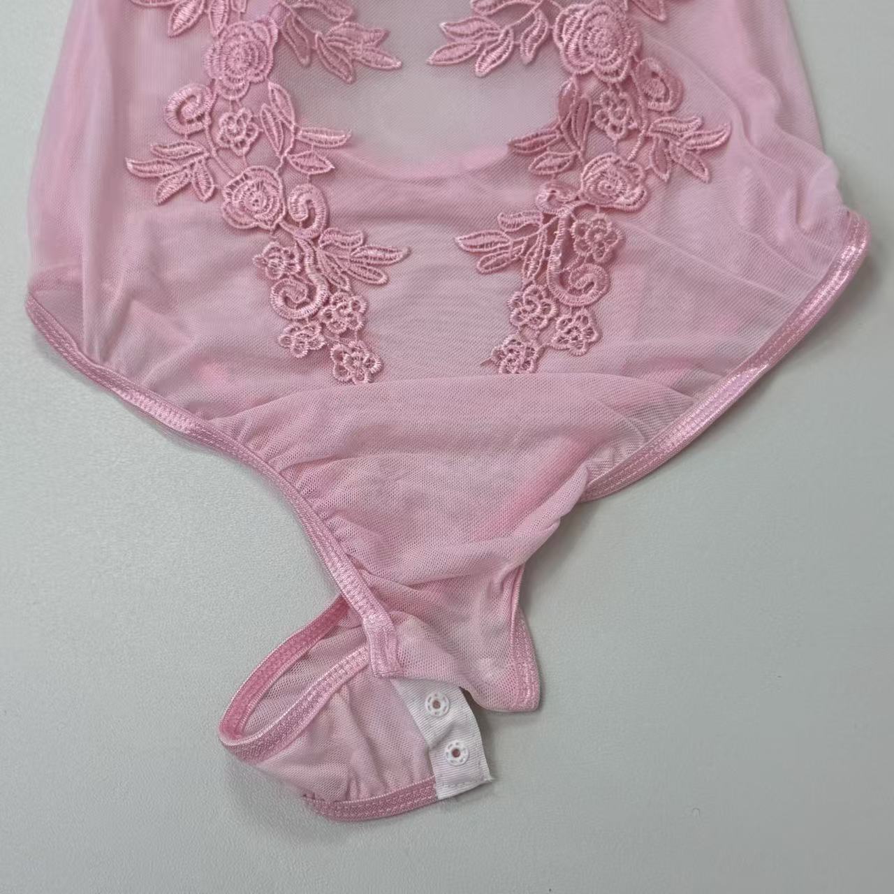 Water-soluble flower one-piece dress