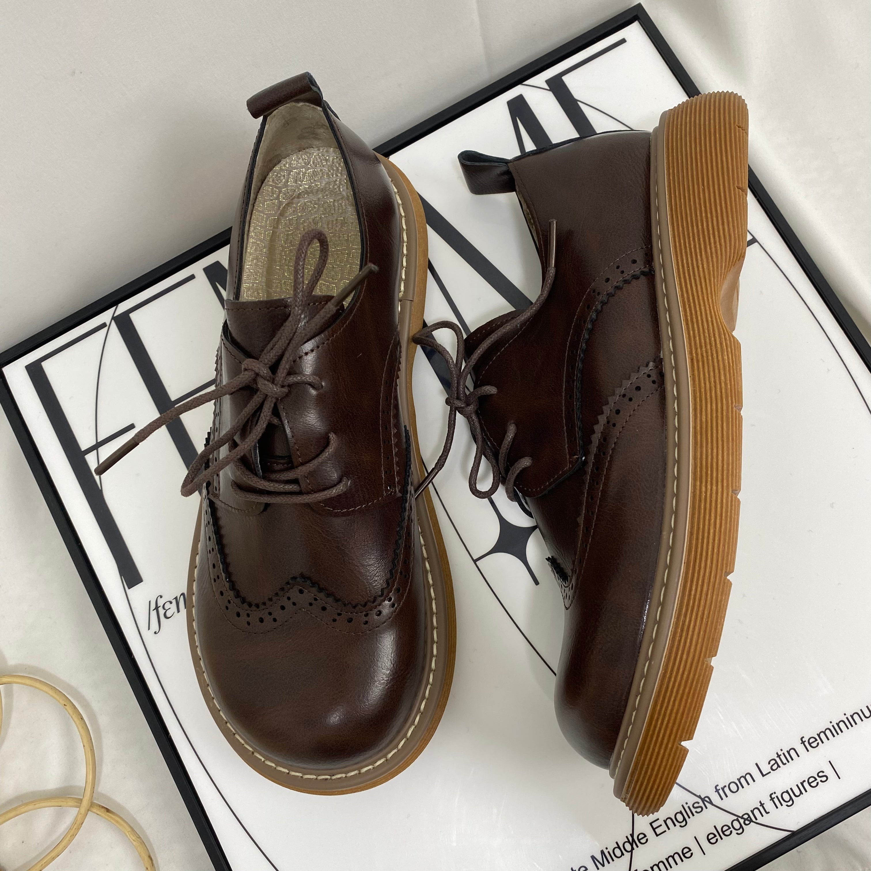 Comfortable Flat Brogues