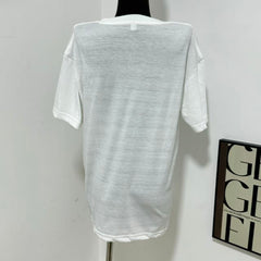 Cartoon-Print Crew Neck Short-Sleeve T-Shirt