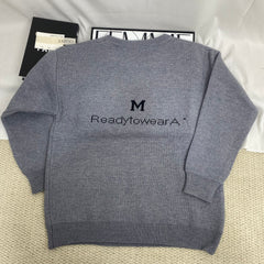 Solid Color Letter Sweater