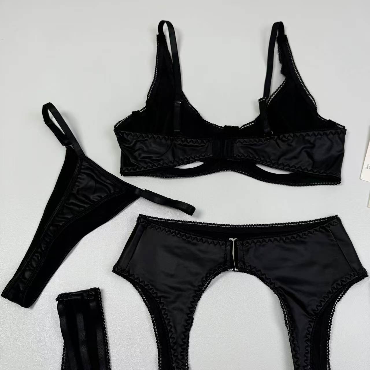 PU leather tight-fitting slimming suit