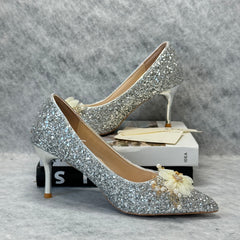 Crystal stiletto heels