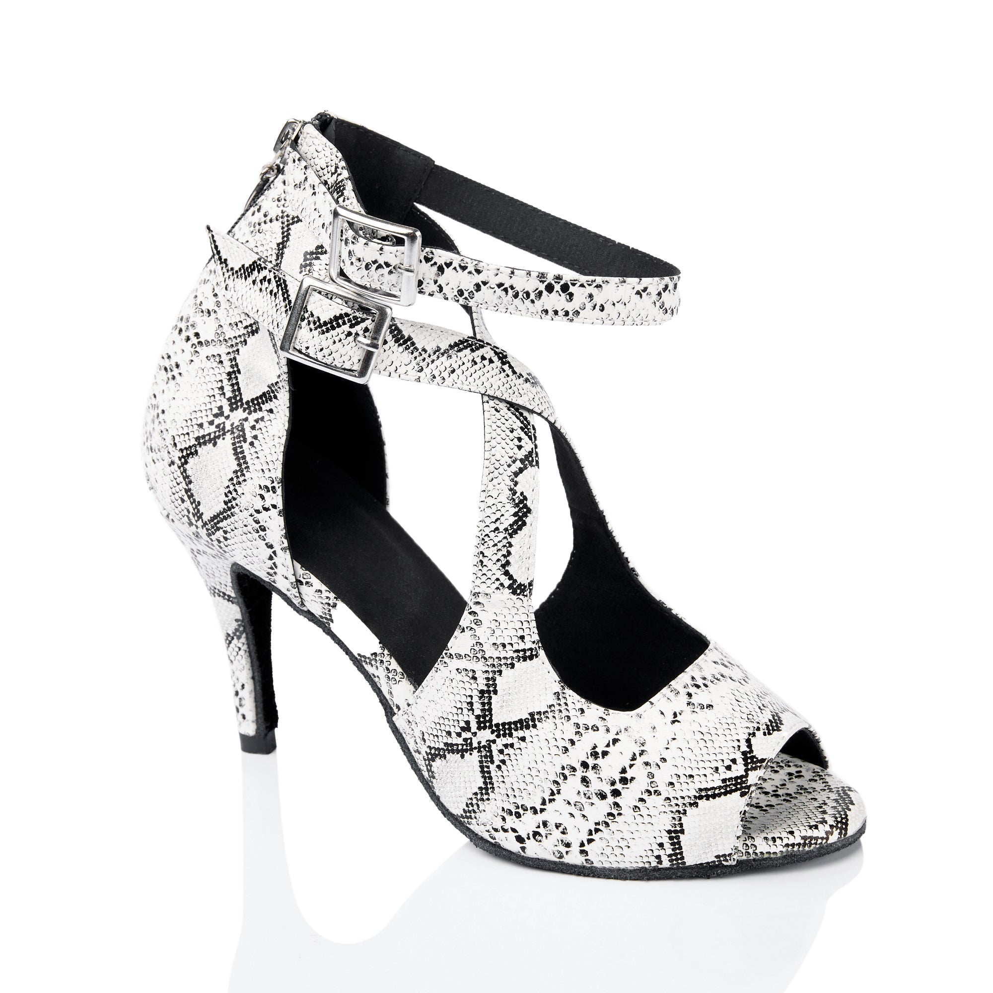 Women's Leatherette Customized Heel Dance Boots Salsa Dance Shoes