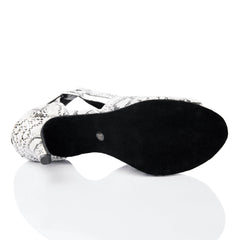 Women's Leatherette Customized Heel Dance Boots Salsa Dance Shoes
