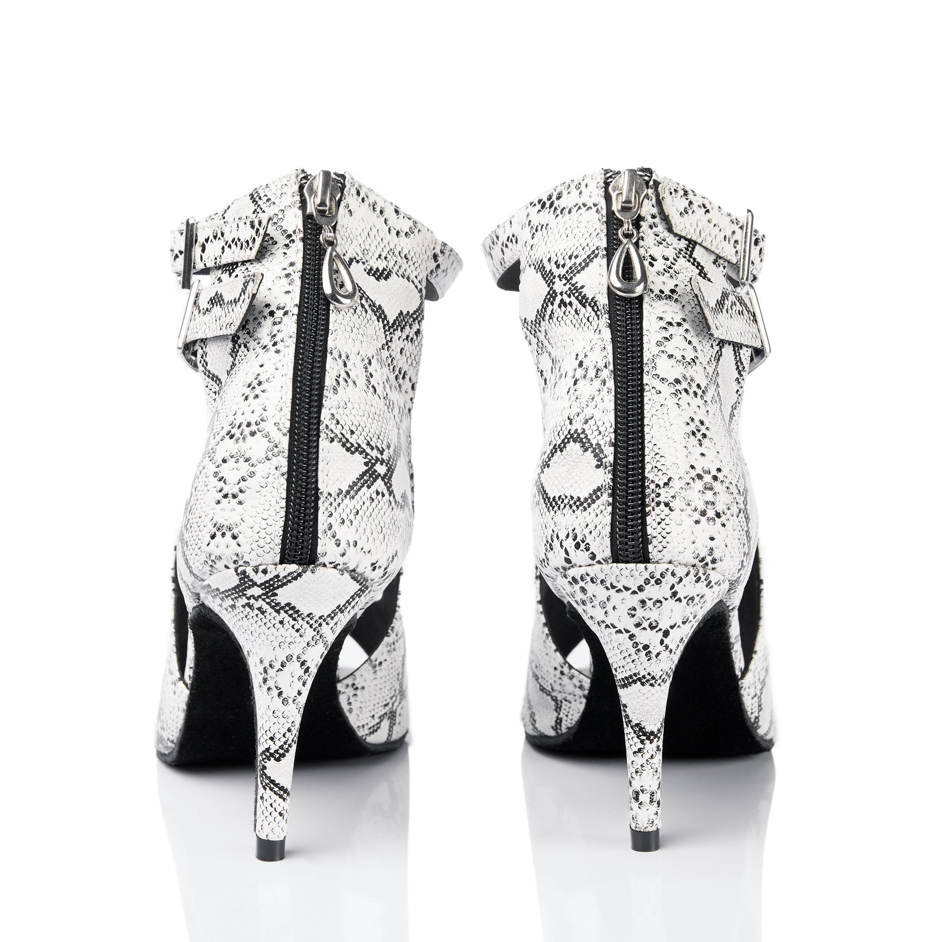 Women's Leatherette Customized Heel Dance Boots Salsa Dance Shoes