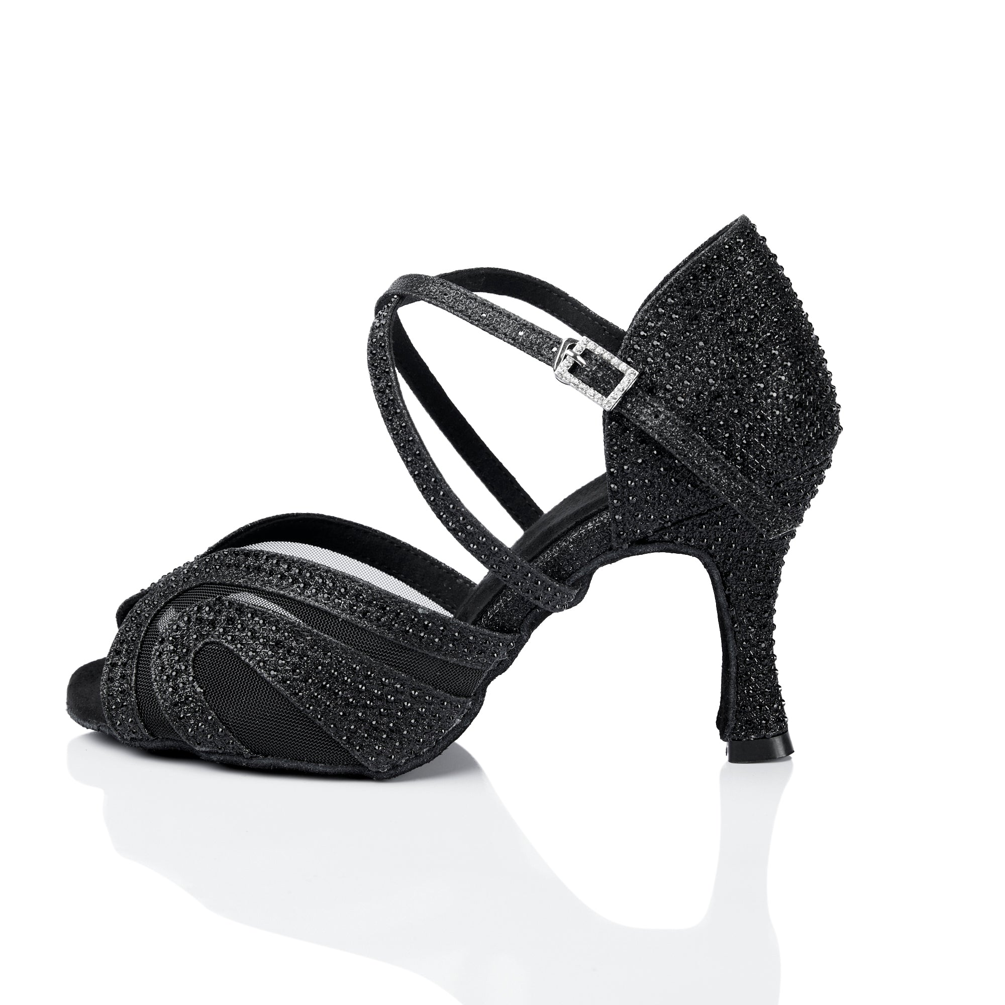 Women's Sparkling Glitter Customized Hee Latin Shoes Salsa Shoes Ballroom Dance Shoes