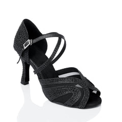 Women's Sparkling Glitter Customized Hee Latin Shoes Salsa Shoes Ballroom Dance Shoes