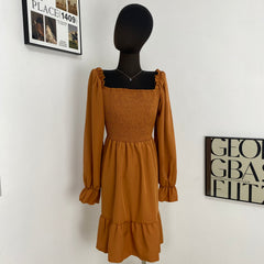 Parallel Crepe Bodice Dress