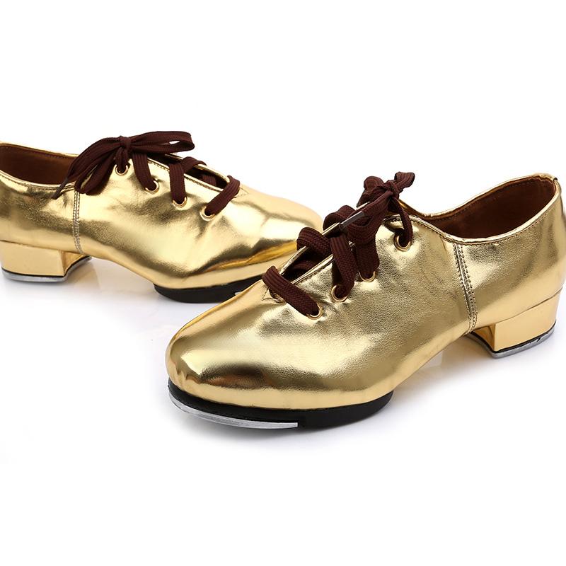 Women's Leatherette 3cm Heels Modem With Lace-up Tap Shoes