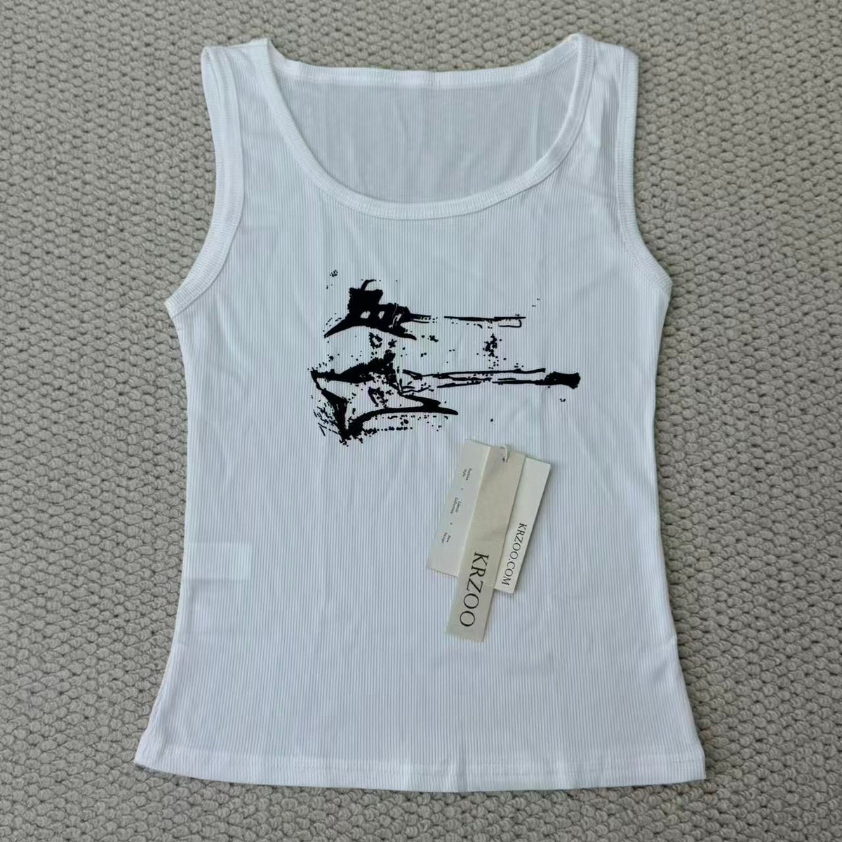 Vintage-style threaded sling vest