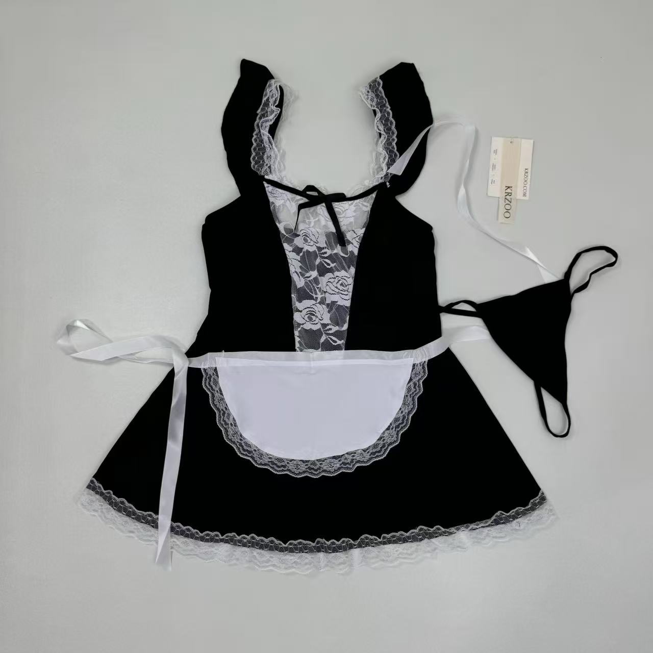 Sexy uniform with lace maid outfit