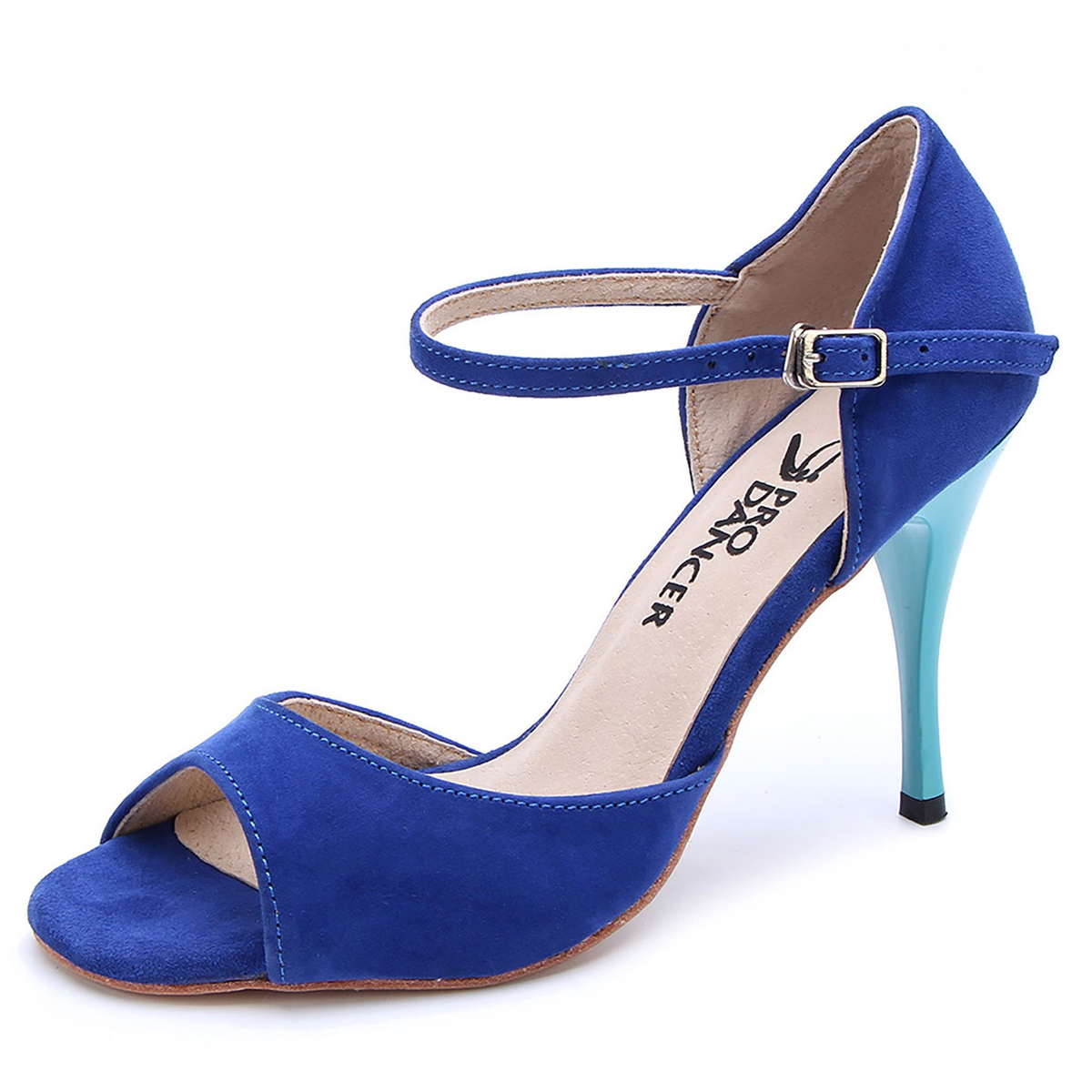 Women's Blue Real Leather 7cm/9cm Heels Dance Shoes Tango Shoes