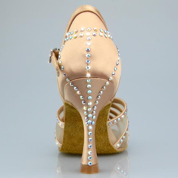 Women's Leatherette Customized Heel Ballroom Dance Shoes Salsa Latin Dance Shoes