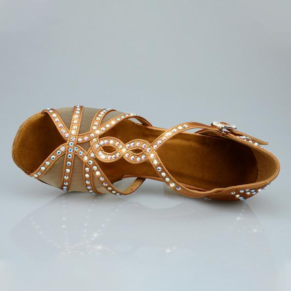 Women's Leatherette Customized Heel Ballroom Dance Shoes Salsa Latin Dance Shoes