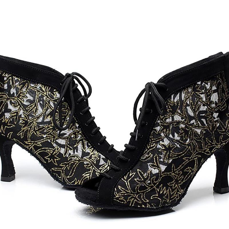 Women's Suede Leatherette Customized Heel Ballroom Dance Shoes/Latin Shoes