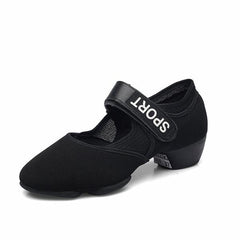 Women's Cloth 3.5cm Heels Ballroom Dance Shoes Teaching & Practice Shoes